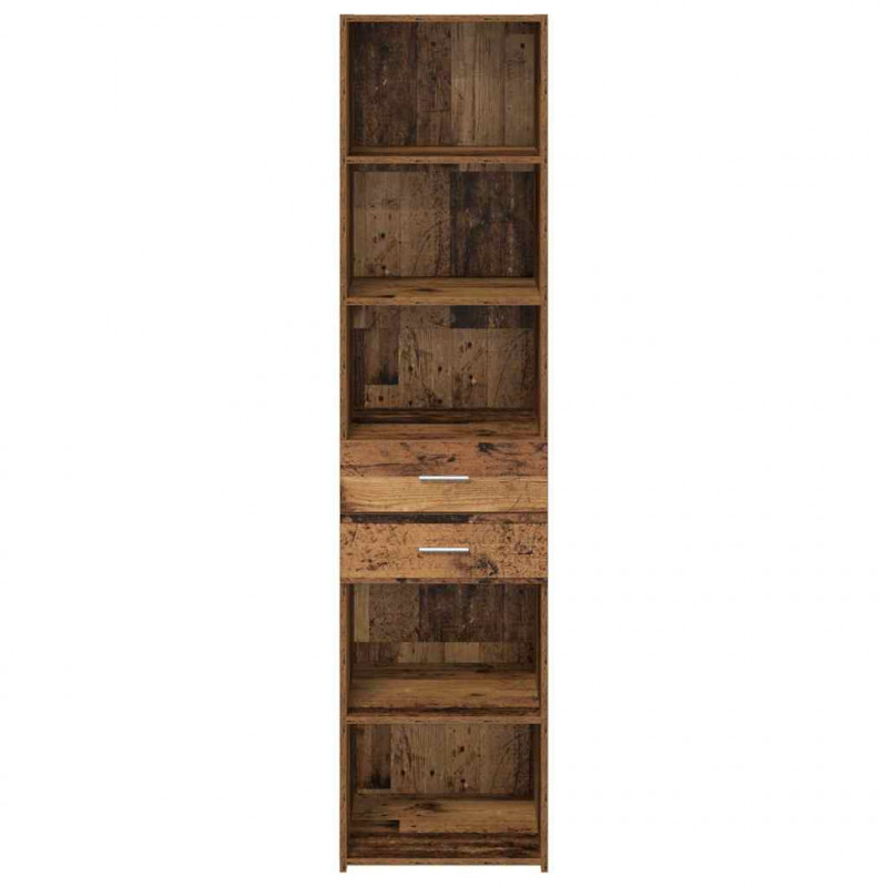 Highboard z szufladą Stare drewno 45 x 42,5 x 185 cm