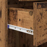 Highboard z szufladą Stare drewno 45 x 42,5 x 185 cm