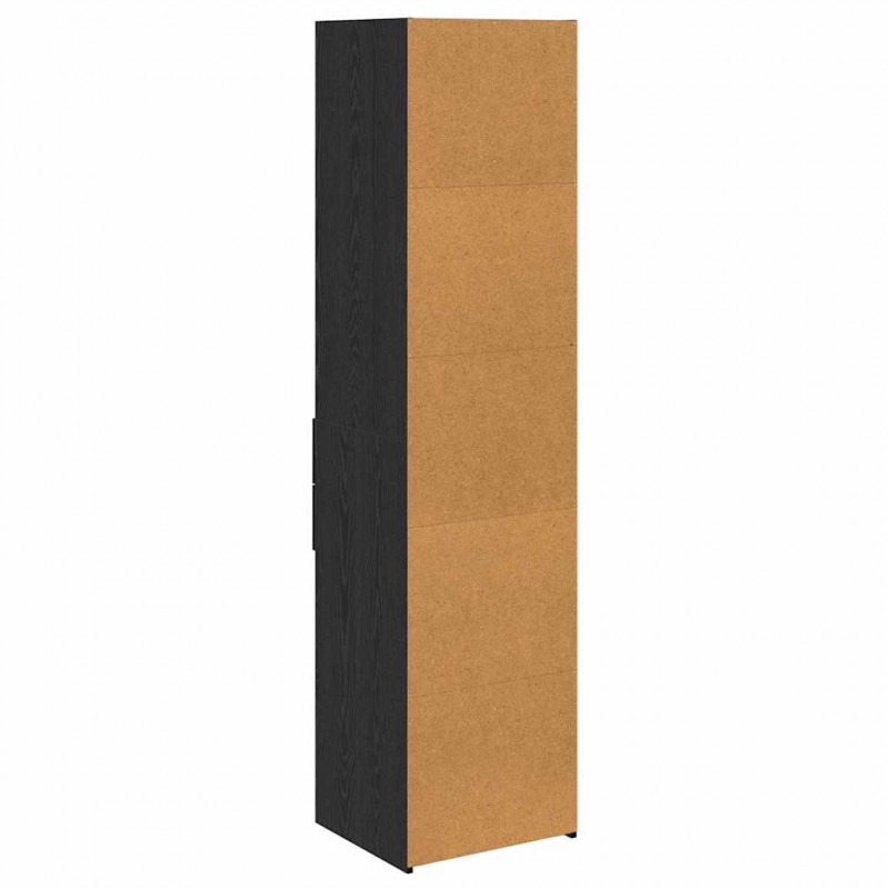 Highboard Czarny Dąb 45 x 42,5 x 185 cm Materiał drewnopochodny