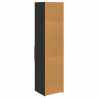 Highboard Czarny Dąb 45 x 42,5 x 185 cm Materiał drewnopochodny