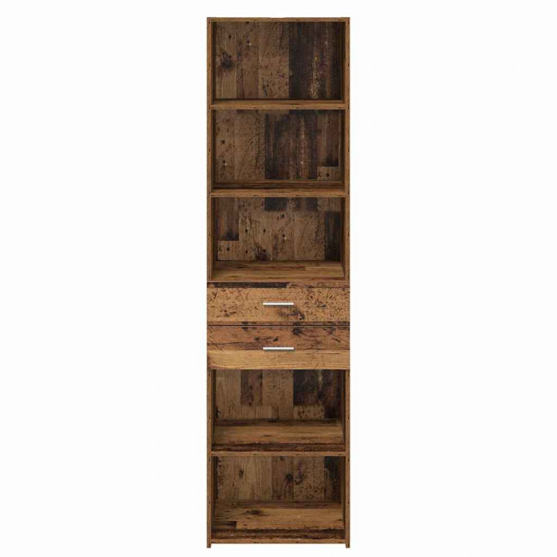 Highboard z szufladą Stare drewno 50 x 42,5 x 185 cm