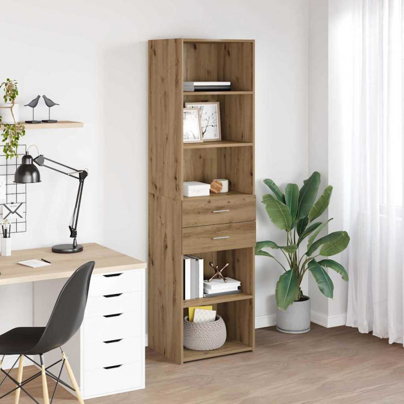 Highboard z szufladą Dąb rzemieślniczy 50 x 42,5 x 185 cm