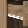 Highboard z szufladą Dąb rzemieślniczy 50 x 42,5 x 185 cm