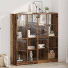 Highboard 2 pcs Stare drewno 68 x 37 x 142 cm