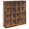 Highboard 2 pcs Stare drewno 68 x 37 x 142 cm