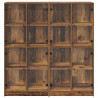 Highboard 2 pcs Stare drewno 68 x 37 x 142 cm