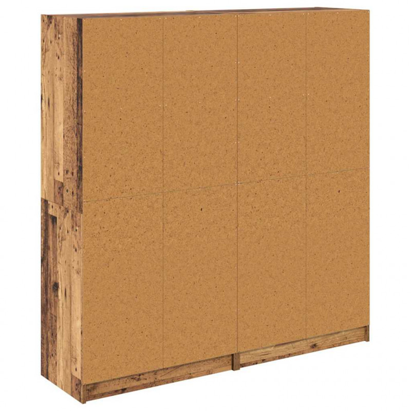 Highboard 2 pcs Stare drewno 68 x 37 x 142 cm