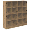 Highboard 2 pcs Dąb rzemieślniczy 68 x 37 x 142 cm