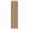 Highboard 2 pcs Dąb rzemieślniczy 68 x 37 x 142 cm