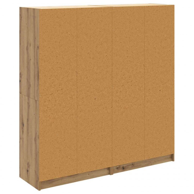 Highboard 2 pcs Dąb rzemieślniczy 68 x 37 x 142 cm