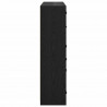 Highboard 2 pcs Czarny Dąb 68 x 37 x 142 cm