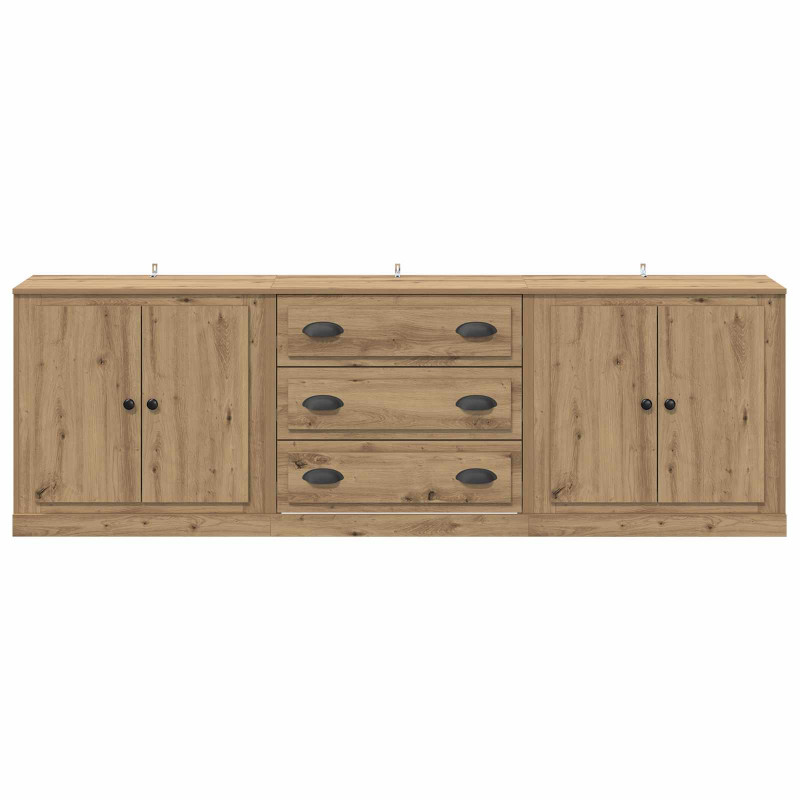 Komody z szufladą 3 pcs Dąb artisan 210 x 35,5 x 67,5 cm