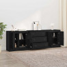 Komody z szufladą 3 pcs Czarny dąb 210 x 35,5 x 67,5 cm