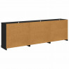 Komody z szufladą 3 pcs Czarny dąb 210 x 35,5 x 67,5 cm