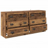 Komody z szufladą 2 pcs Stare drewno 70 x 35,5 x 67,5 cm