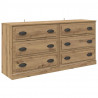 Komody z szufladą 2 pcs Dąb rzemieślniczy 70 x 35,5 x 67,5 cm