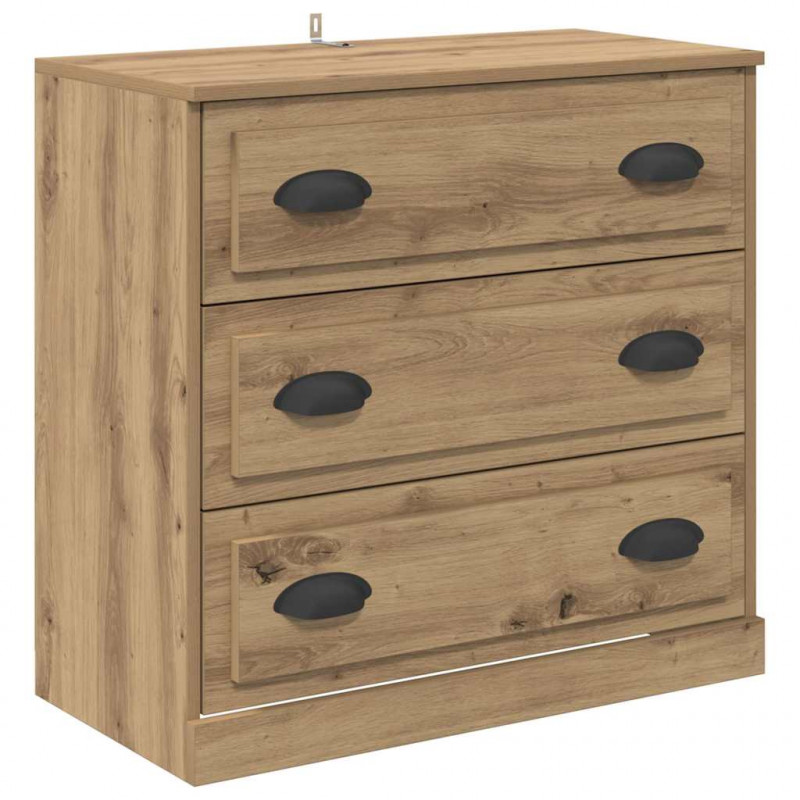 Komody z szufladą 2 pcs Dąb rzemieślniczy 70 x 35,5 x 67,5 cm
