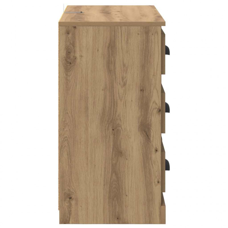 Komody z szufladą 2 pcs Dąb rzemieślniczy 70 x 35,5 x 67,5 cm