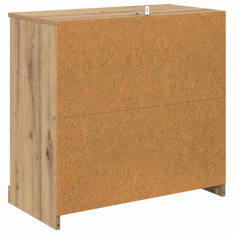Komody z szufladą 2 pcs Dąb rzemieślniczy 70 x 35,5 x 67,5 cm