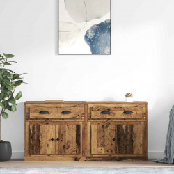 Komody z szufladą 2 pcs Stare drewno 70 x 35,5 x 67,5 cm