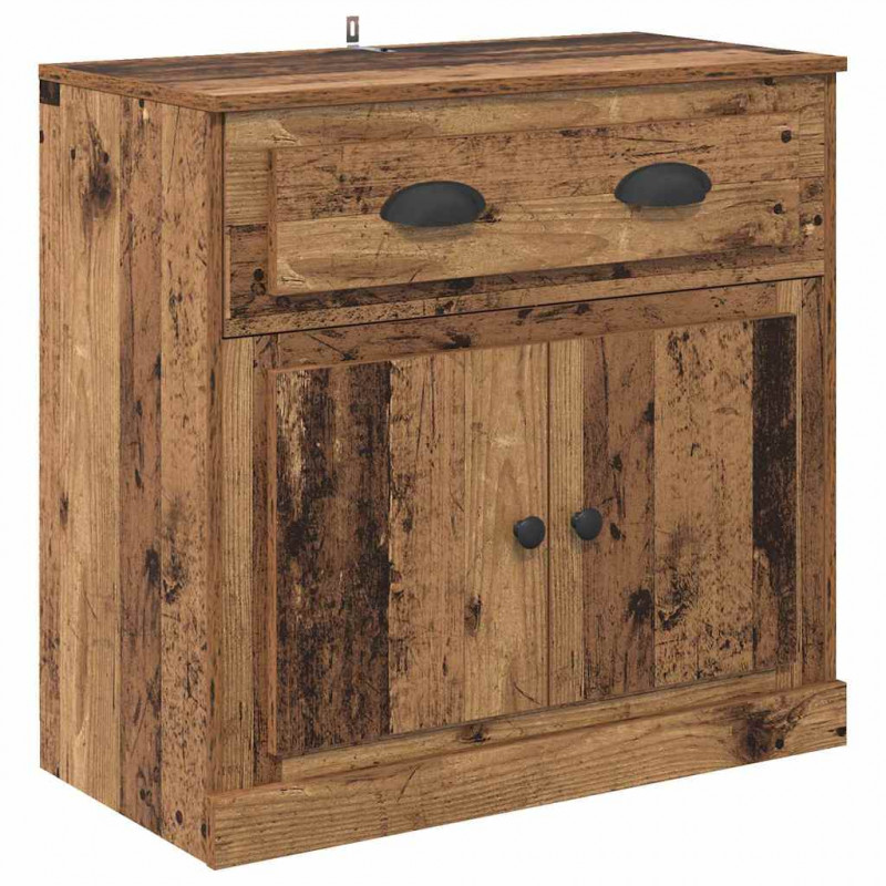 Komody z szufladą 2 pcs Stare drewno 70 x 35,5 x 67,5 cm