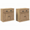 Komody z szufladą 2 pcs Dąb rzemieślniczy 70 x 35,5 x 67,5 cm