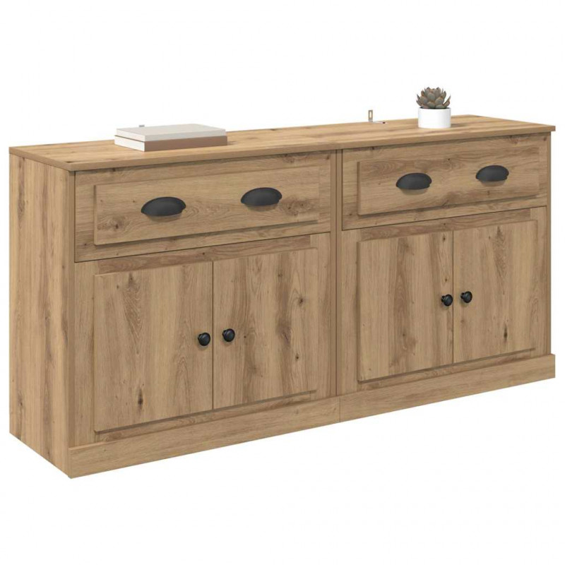 Komody z szufladą 2 pcs Dąb rzemieślniczy 70 x 35,5 x 67,5 cm
