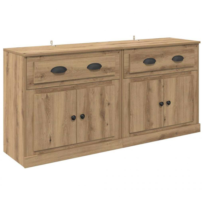 Komody z szufladą 2 pcs Dąb rzemieślniczy 70 x 35,5 x 67,5 cm