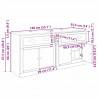 Komody z szufladą 2 pcs Dąb rzemieślniczy 70 x 35,5 x 67,5 cm
