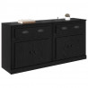 Komody z szufladą 2 pcs Czarny Dąb 70 x 35,5 x 67,5 cm
