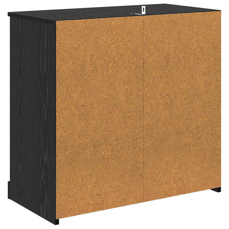 Komody z szufladą 2 pcs Czarny Dąb 70 x 35,5 x 67,5 cm