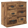 Komody z szufladą 2 pcs Stare drewno 70 x 35,5 x 67,5 cm