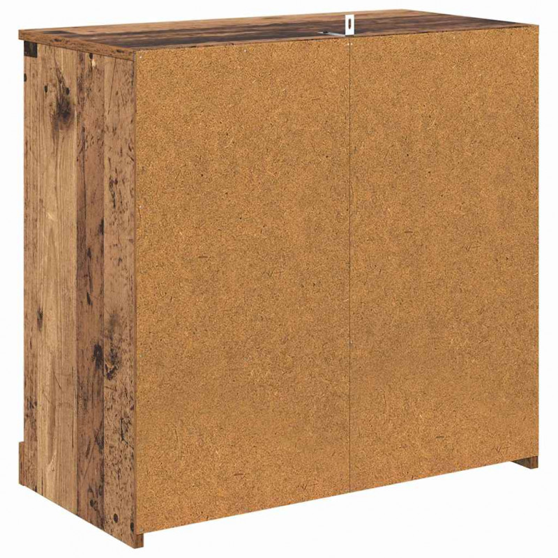 Komody z szufladą 2 pcs Stare drewno 70 x 35,5 x 67,5 cm