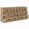Komody z szufladą 2 pcs Dąb rzemieślniczy 70 x 35,5 x 67,5 cm
