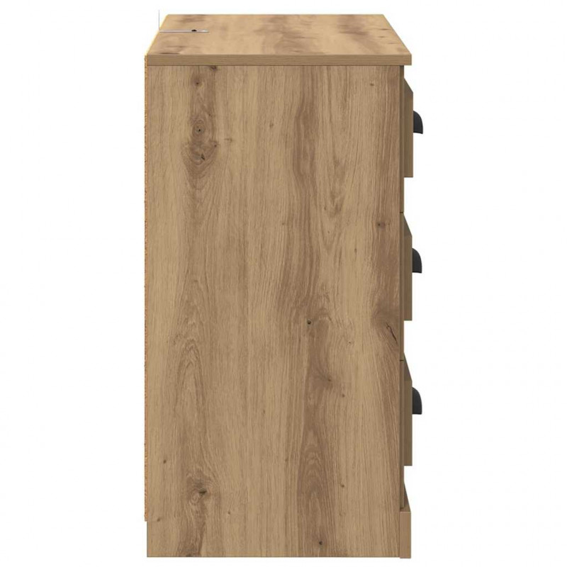 Komody z szufladą 2 pcs Dąb rzemieślniczy 70 x 35,5 x 67,5 cm