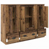 Highboard z szufladą 3 pcs Stare drewno Materiał drewnopochodny