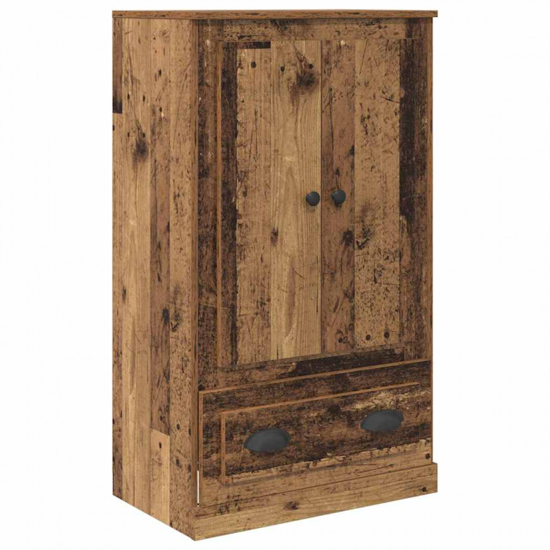 Highboard z szufladą 3 pcs Stare drewno Materiał drewnopochodny