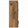 Highboard z szufladą 3 pcs Stare drewno Materiał drewnopochodny
