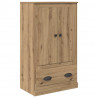 Highboard 3 pcs Dąb rzemieślniczy Materiał drewnopochodny