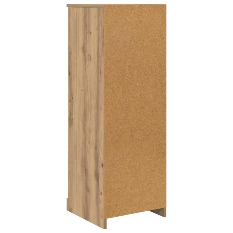 Highboard 3 pcs Dąb rzemieślniczy Materiał drewnopochodny