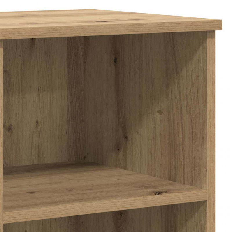 Highboard 3 pcs Dąb rzemieślniczy Materiał drewnopochodny