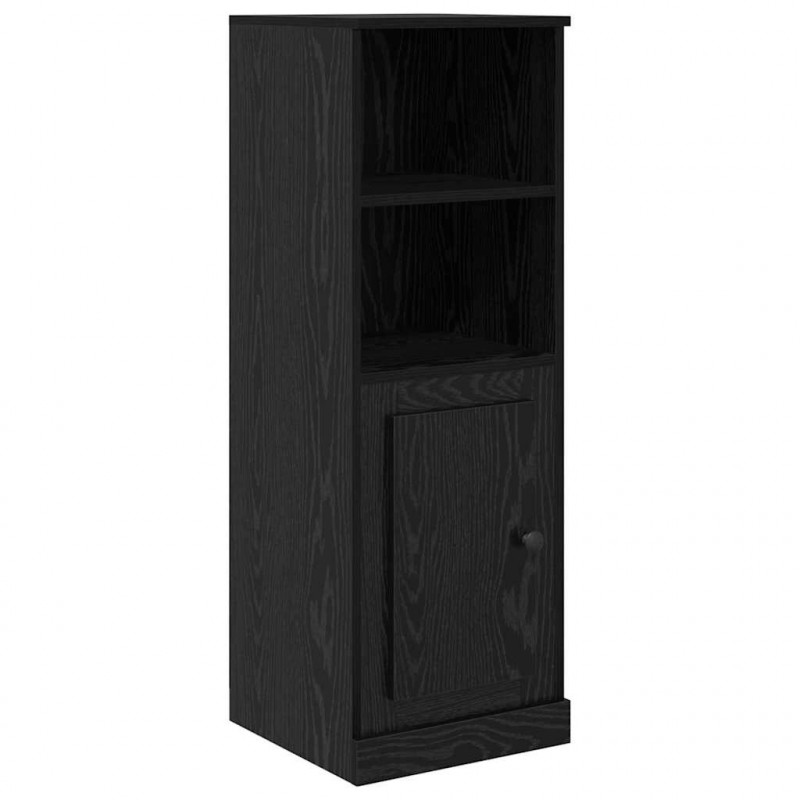 Highboard z szufladą 3 pcs Czarny Dąb Materiał drewnopochodny