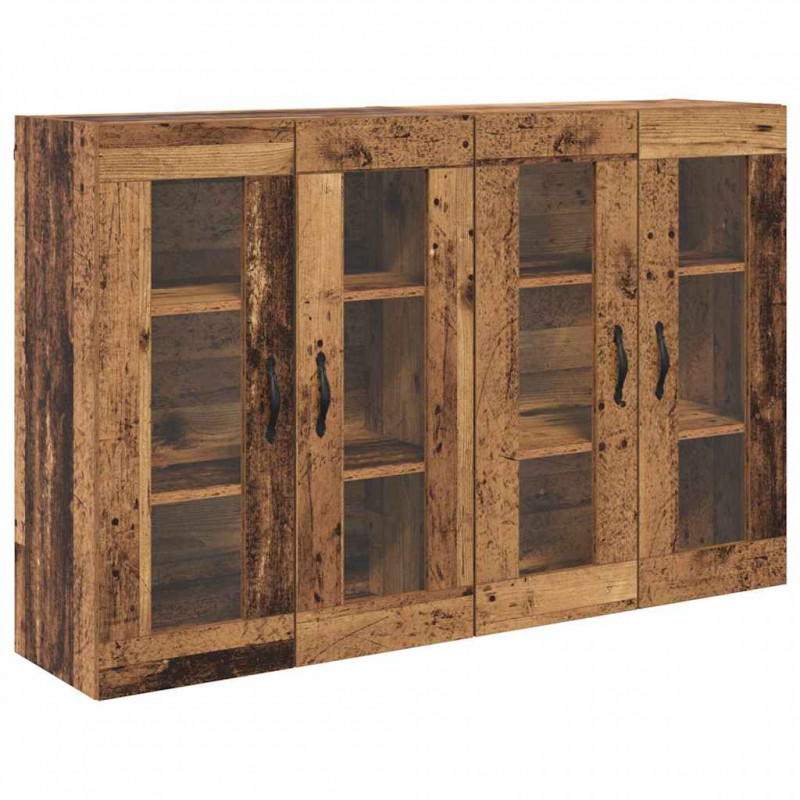 Szafki ścienne 2 pcs Stare drewno 69,5 x 34 x 90 cm