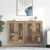 Szafki ścienne 2 pcs Dąb rzemieślniczy 69,5 x 34 x 90 cm