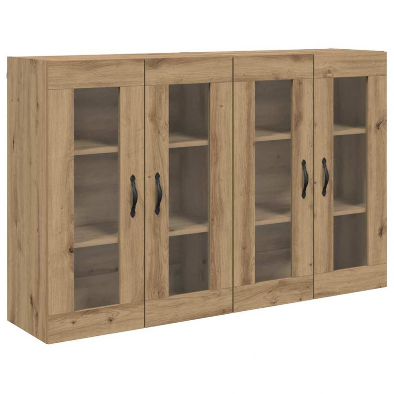 Szafki ścienne 2 pcs Dąb rzemieślniczy 69,5 x 34 x 90 cm