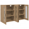 Szafki ścienne 2 pcs Dąb rzemieślniczy 69,5 x 34 x 90 cm
