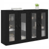 Szafki ścienne 2 pcs Czarny Dąb 69,5 x 34 x 90 cm