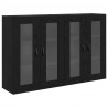 Szafki ścienne 2 pcs Czarny Dąb 69,5 x 34 x 90 cm