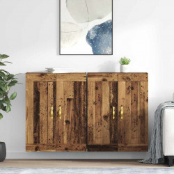 Szafka wisząca 2 pcs Stare drewno 69,5 x 34 x 90 cm
