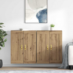 Szafka wisząca 2 pcs Dąb rzemieślniczy 69,5 x 34 x 90 cm